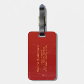 Horoskop-Sternzeichen Gepäckanhänger (Rückseite vertikal)