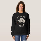 Horoskop Sternzeichen Stier Taurus 1966 Sweatshirt (Vorne ganz)