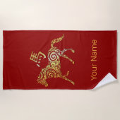 Horoskop-Sternzeichen Strandtuch (Vorderseite)