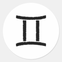 Horoskop-Symbol Runder Aufkleber
