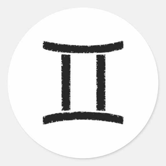 Horoskop-Symbol Runder Aufkleber (Vorderseite)