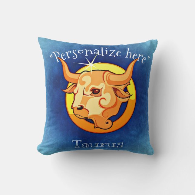 Horoskop Taurus Decorative Throw P Kissen (Vorderseite)