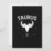 Horoskop Taurus Symbol Zodiac Zeichenkostume Einladung (Vorderseite)