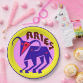 Horoskop-Tierkreis-Zeichen-Widder, Pappteller (Party)