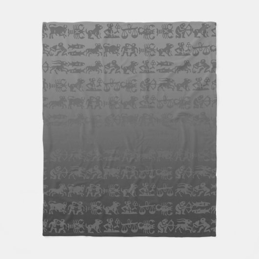 Horoskop-Uhren für die Astrologie - Anpassen Fleecedecke (Vorderseite)