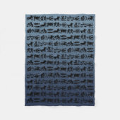 Horoskop-Uhren für die Astrologie - Anpassen Fleecedecke (Vorderseite)