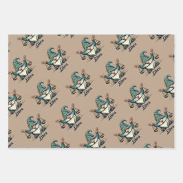 Horoskop Virgo, Libra und Scorpio Packpapier Geschenkpapier Set