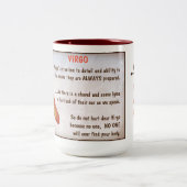 Horoskop: VIRGO Zweifarbige Tasse (Mittel)