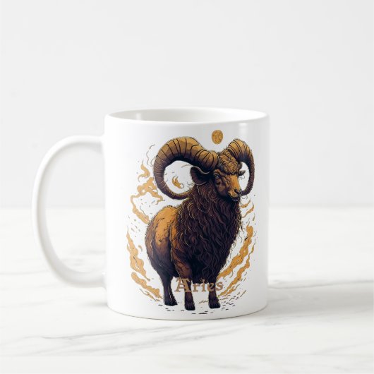 Horoskop-Zeichen Aries Kaffeetasse (Links)