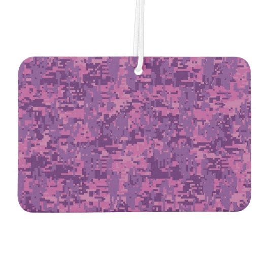 Horoskop-Zeichen auf rosa digitale Camouflage Autolufterfrischer (Rückseite)