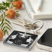 Horoskop-Zeichen Gemini Zodiac Schlüsselkette Schlüsselanhänger (Vorderseite rechts)