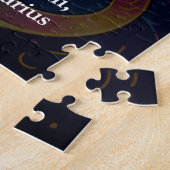 Horoskop-Zeichen Leo info | Farbenfrohe Löwenkunst Puzzle (Seite)