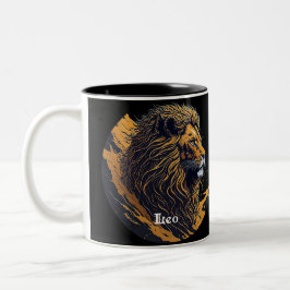 Horoskop-Zeichen Leo Zweifarbige Tasse