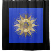 Horoskop, Zodiac, Astrologie, Fische, Hexerei Duschvorhang (Vorderseite)