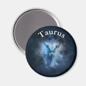 Horoskop Zodiac Astrologisches Zeichen Taurus Magn Magnet (Vorderseite/Rückseite)