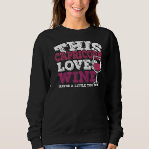 Horoskop Zodiac Schildkröte Lieben Wein Sweatshirt