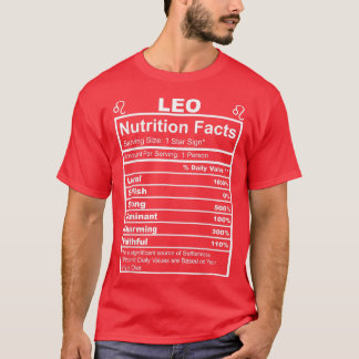 Horoskop Zodiac Sign Astrologie Ernährung Fakten L T-Shirt
