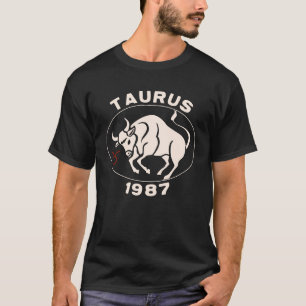 Horoskop Zodiac Sign Bull Taurus 1987 T-Shirt