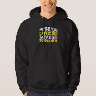 Horoskop Zodiac Sign Capricorn Lieben Popcorn Hoodie
