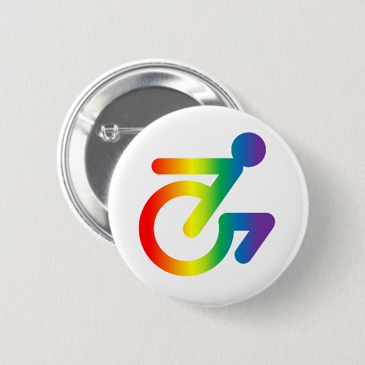 Horray für quee Völker in den Stühlen! Button (Vorne & Hinten)