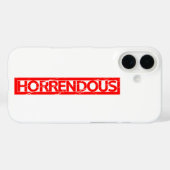 Horrendous Briefmarke Case-Mate iPhone Hülle (Rückseite (Horizontal))