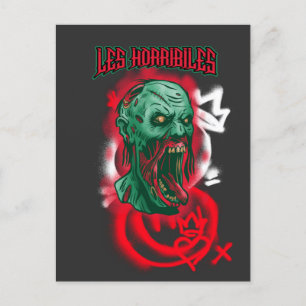 Horribiles Halloween-Monster Postkarte
