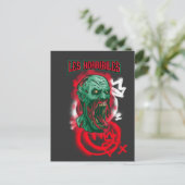 Horribiles Halloween-Monster Postkarte (Stehend Vorderseite)