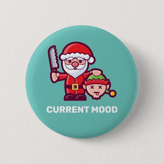 Horrible Santa Claus Button (Vorderseite)