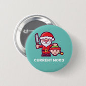 Horrible Santa Claus Button (Vorne & Hinten)