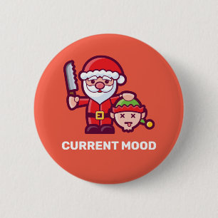 Horrible Santa Claus Button