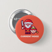 Horrible Santa Claus Button (Vorne & Hinten)