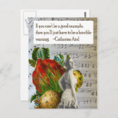 Horrible Warning Postcard Postkarte (Vorne/Hinten)