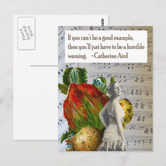 Horrible Warning Postcard Postkarte (Vorne/Hinten)