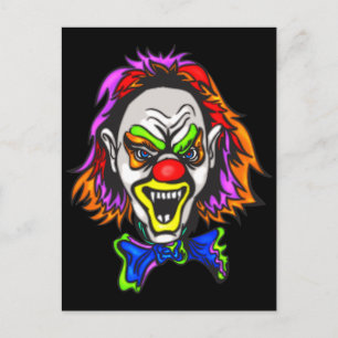 Horrid Evil Clown Postkarte