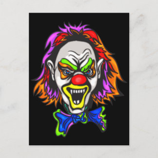 Horrid Evil Clown Postkarte