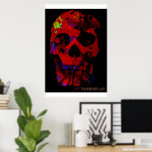 Horrofanz Abstrakt Skull Poster (Heimbüro)