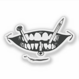 Horror anime art aufkleber