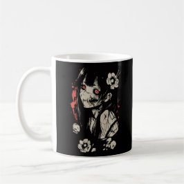 Horror anime girl kaffeetasse