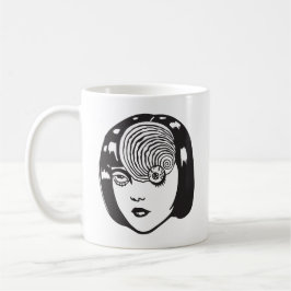 Horror anime girl kaffeetasse