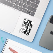 Horror-Anime-Kunst Aufkleber (Laptop mit iPhone)