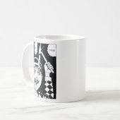 Horror-Anime-Kunst Kaffeetasse (Vorderseite Links)