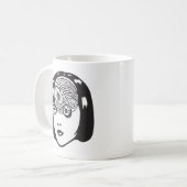Horror-Anime-Mädchen Kaffeetasse (Vorderseite Links)