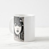 Horror Anime Mädchen Kaffeetasse (Vorderseite Links)