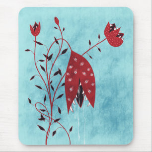 Horror Art Creepy Pflanze Mousepad