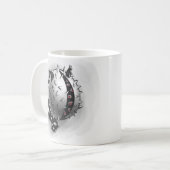 Horror Art Dark Fantasy Monster Kaffeetasse (Vorderseite Links)