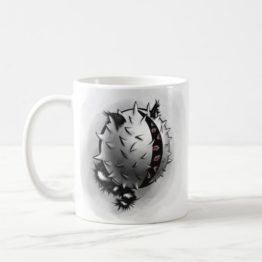 Horror Art Dark Fantasy Monster Kaffeetasse (Links)