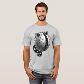 Horror Art Dark Fantasy Monster T-Shirt (Vorne ganz)