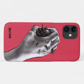 Horror Art Stabbed Fist Gothic Name Case-Mate iPhone Hülle (Rückseite (Horizontal))