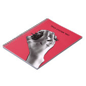 Horror Art Stabbed Fist Gothic Notizblock (Linke Seite)