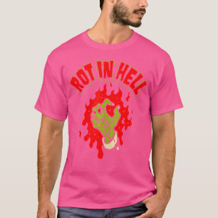 Horror Art - Zombie Hand Rot in Hell - Psychologis T-Shirt